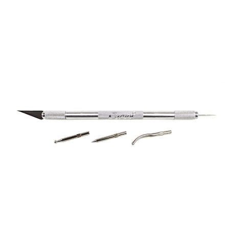Excel Blades Double Ended Knife with No 11 Blade Needle Point & 2 Embossing Tips 30610IND